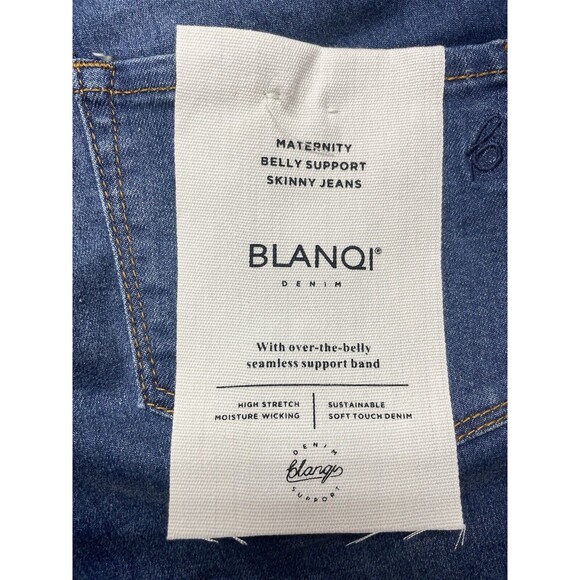 BLANQI Maternity Belly Support Zipper-Less Pull-on Skinny Jeans Women’s Size 12 - Picture 13 of 13